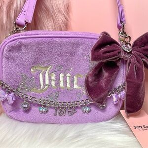 🦋💜NWT Juicy Couture Violet Tulle/Lilac/Purple Wingin It Purse w/Accessories🦋💜